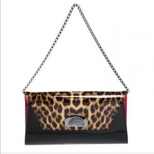 Vero Dodat leopard-print patent leather